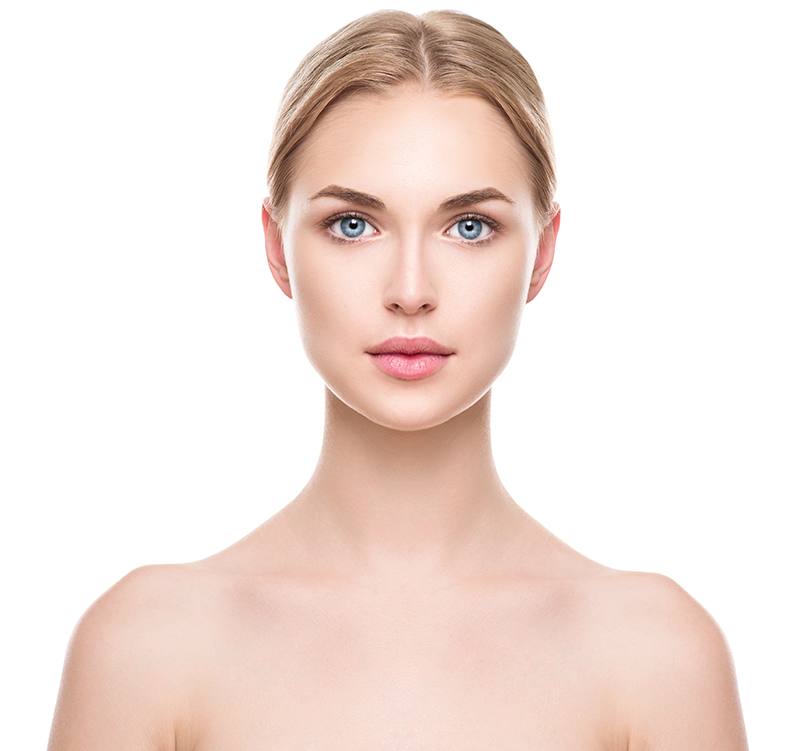 Natural skincare portrait