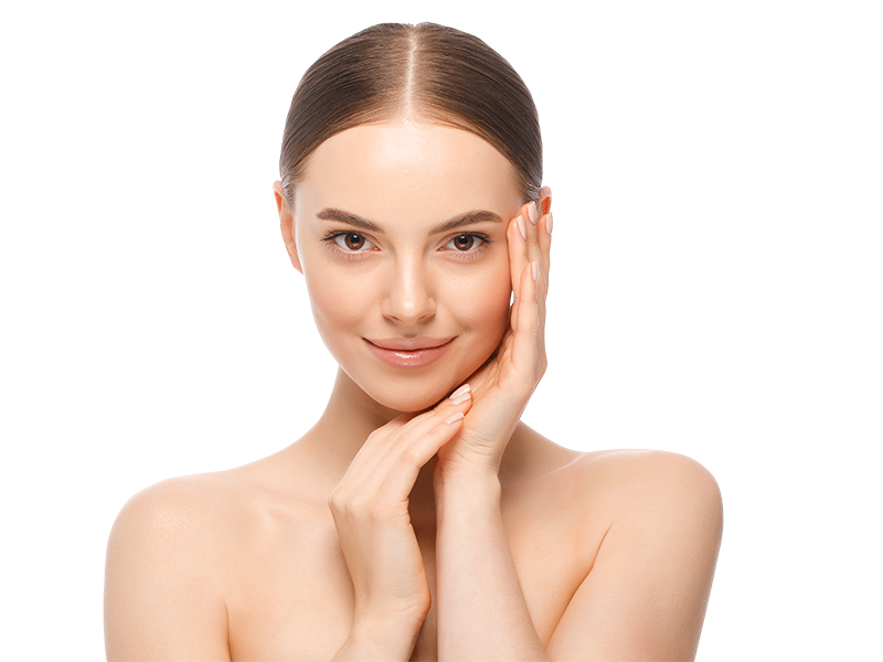 Natural skincare portrait